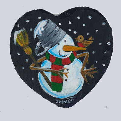 Snowman Heart